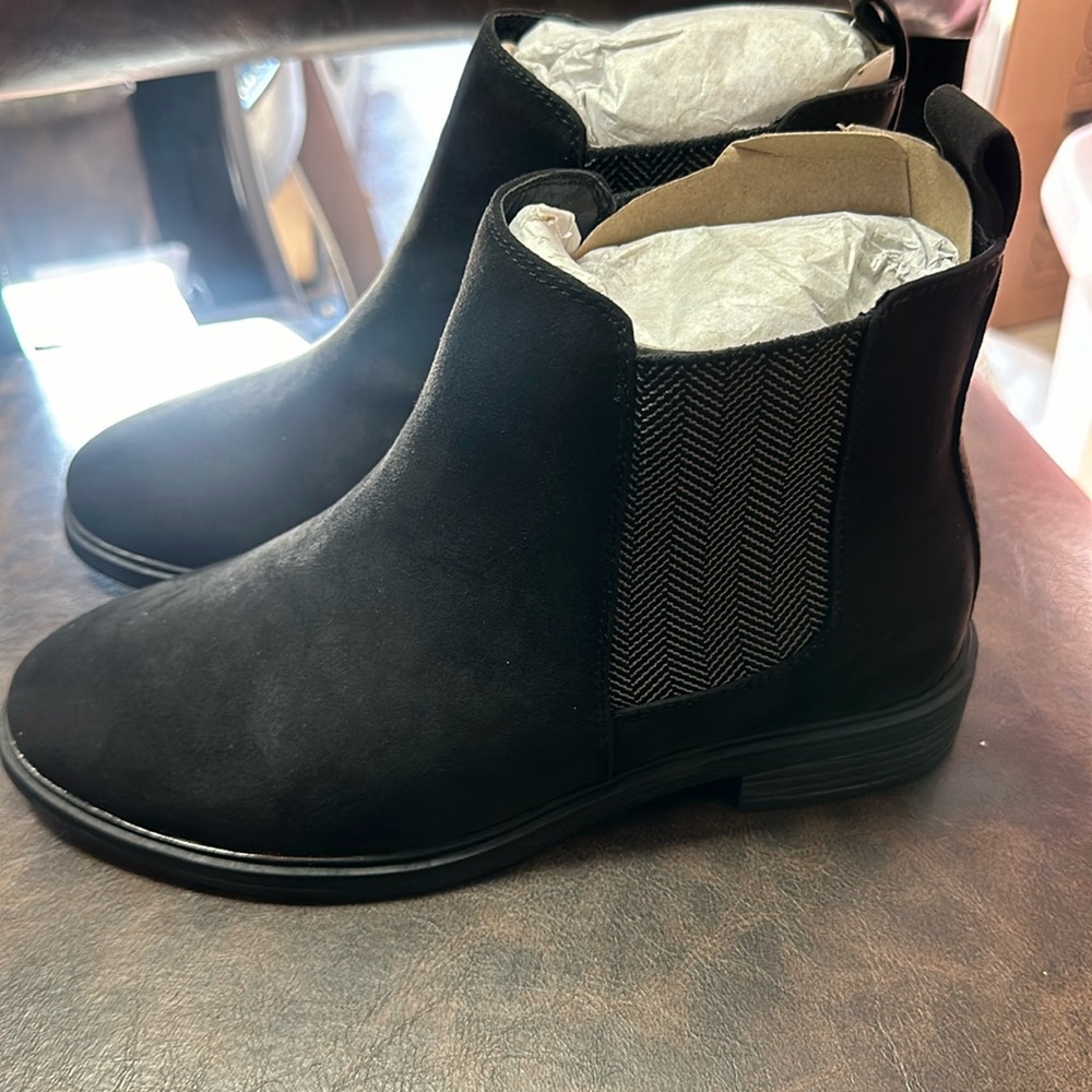 *FINAL* EVANS EXTRA WIDE AMBER ANKLE BOOTS: BLACK: NEW WITH TAGS: SIZE UK 4